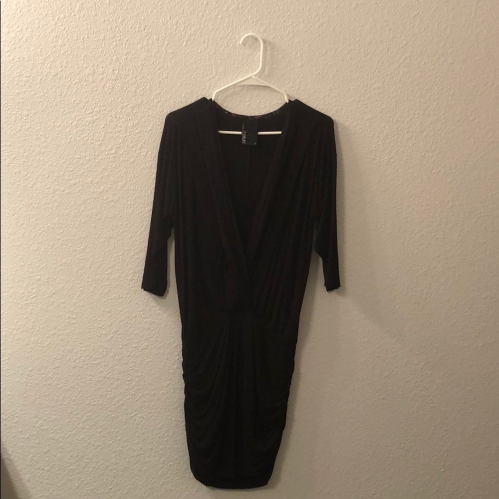 Dolan deep v little black dress